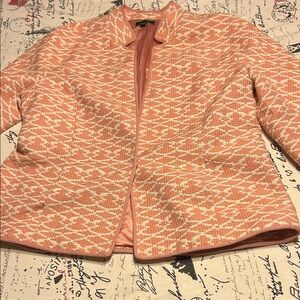 C. Wonder Coral Geometric Blazer